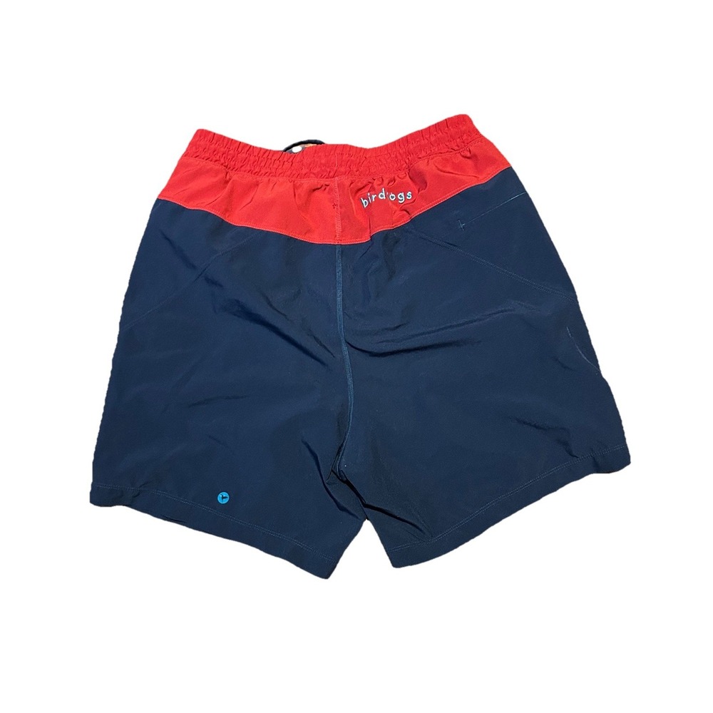 Birddogs Boom For Your Boomstick Sz M Navy‎ Blue Red Performance Lined Shorts